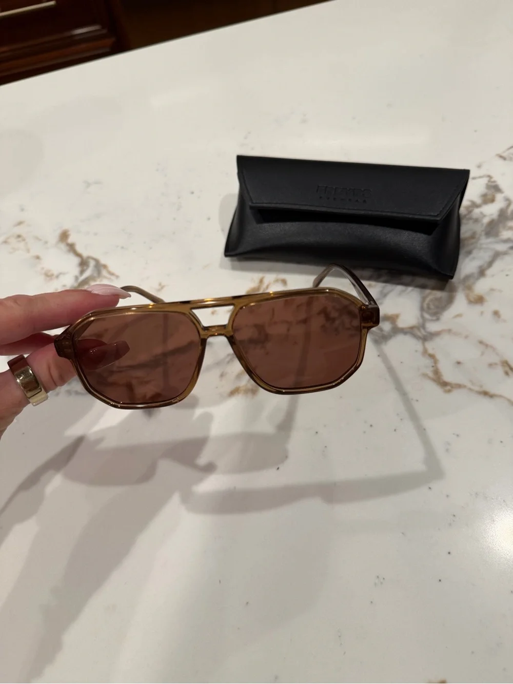 Freyrs Billie Women's Brown Frame Sunglasses with Brown Lenses